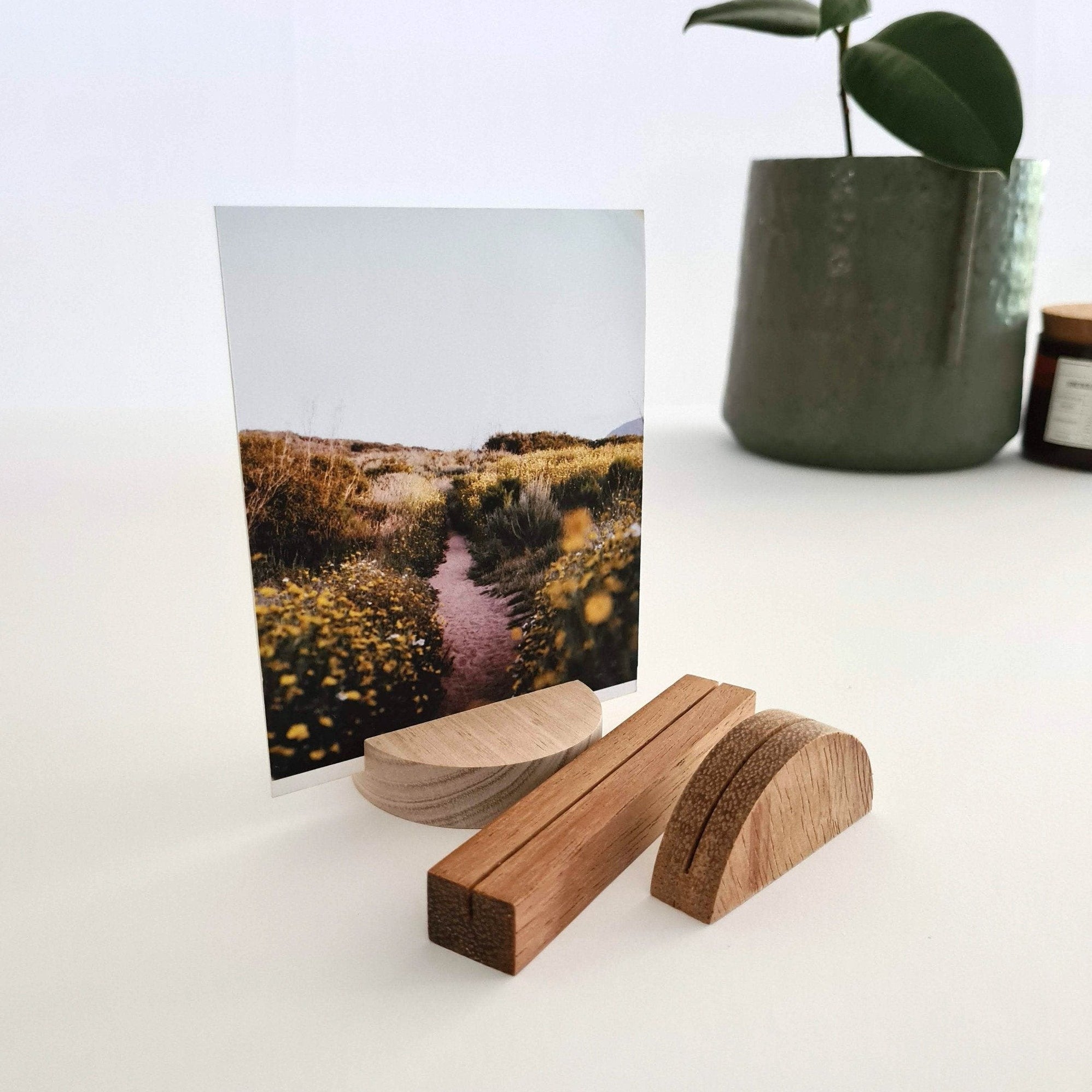 Small Rectangle Timber Photo Stand – In The Daylight