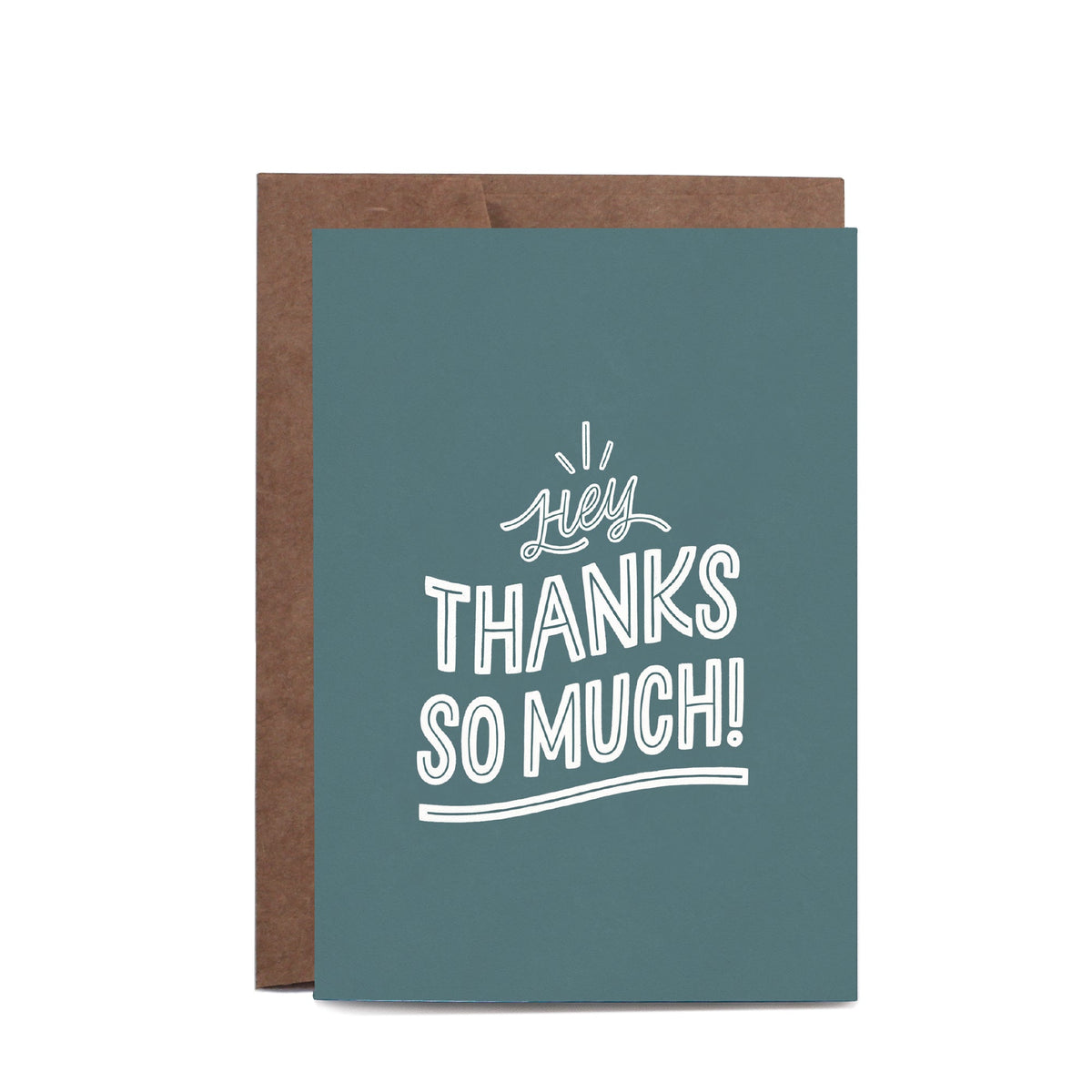 Hey Thanks So Much Greeting Card – In The Daylight