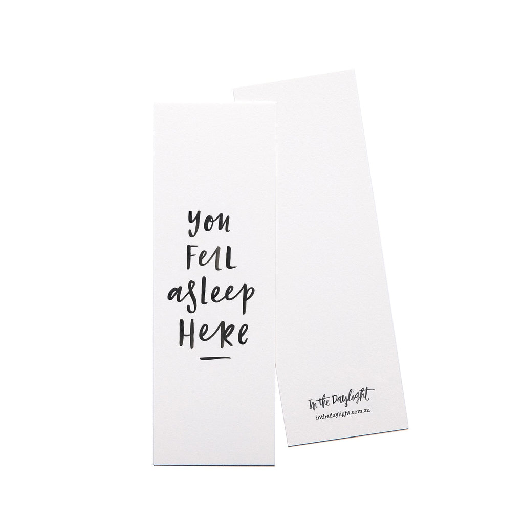 You Fell Asleep Here Bookmark Set of 5 – In The Daylight