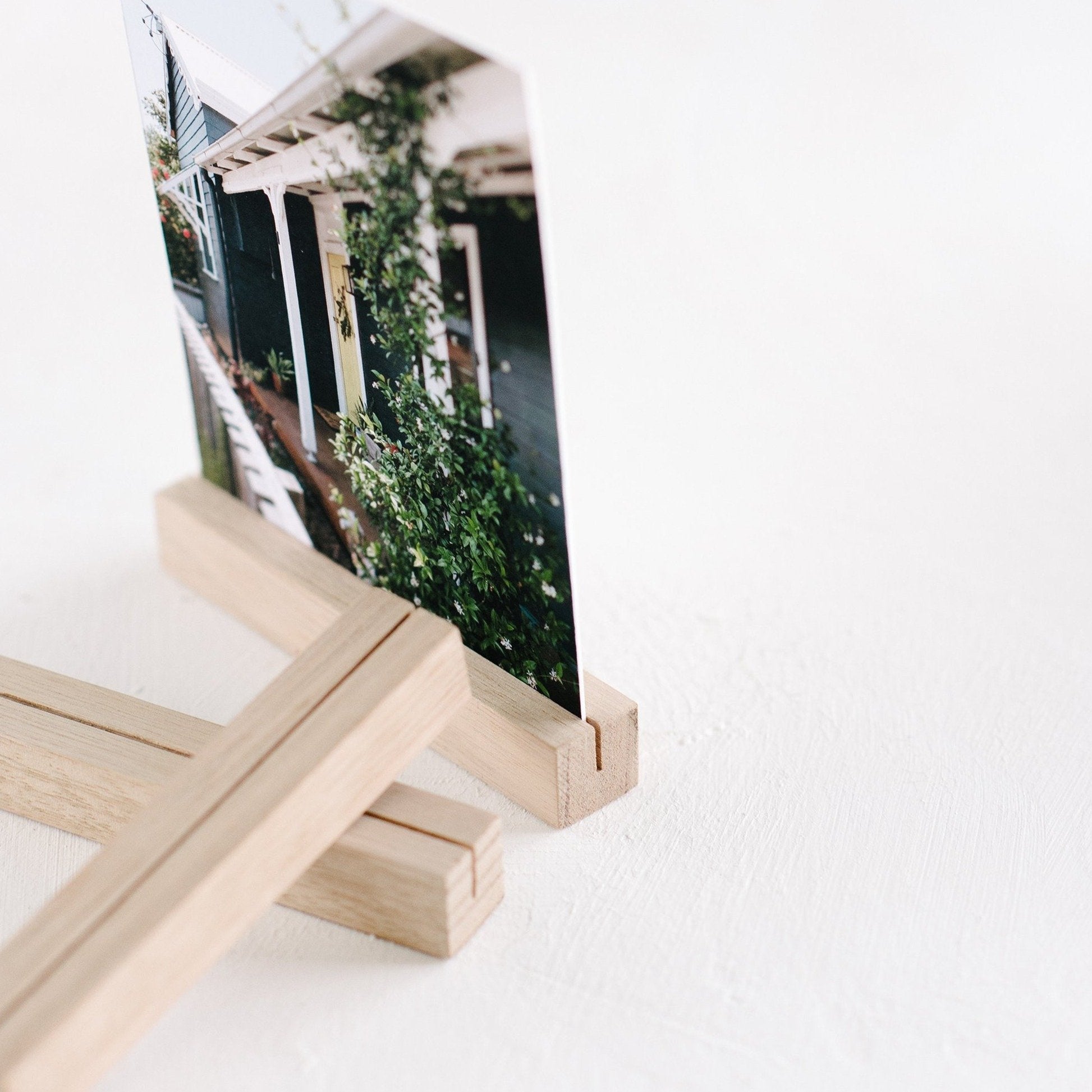 Small Rectangle Timber Photo Stand – In The Daylight